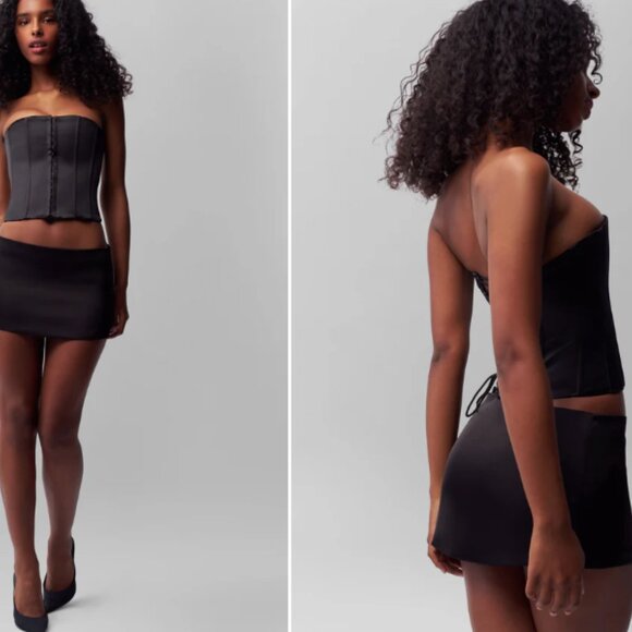 Danielle Guizio Corset Top – Black / Size M - Picture 6 of 12